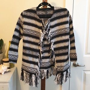 Woven Fringe Blazer